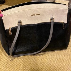 Cole Haan black, white and grey purse!